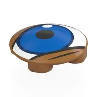 Plate Round 2 x 2 with Rounded Bottom with White Eye, Blue Iris Print