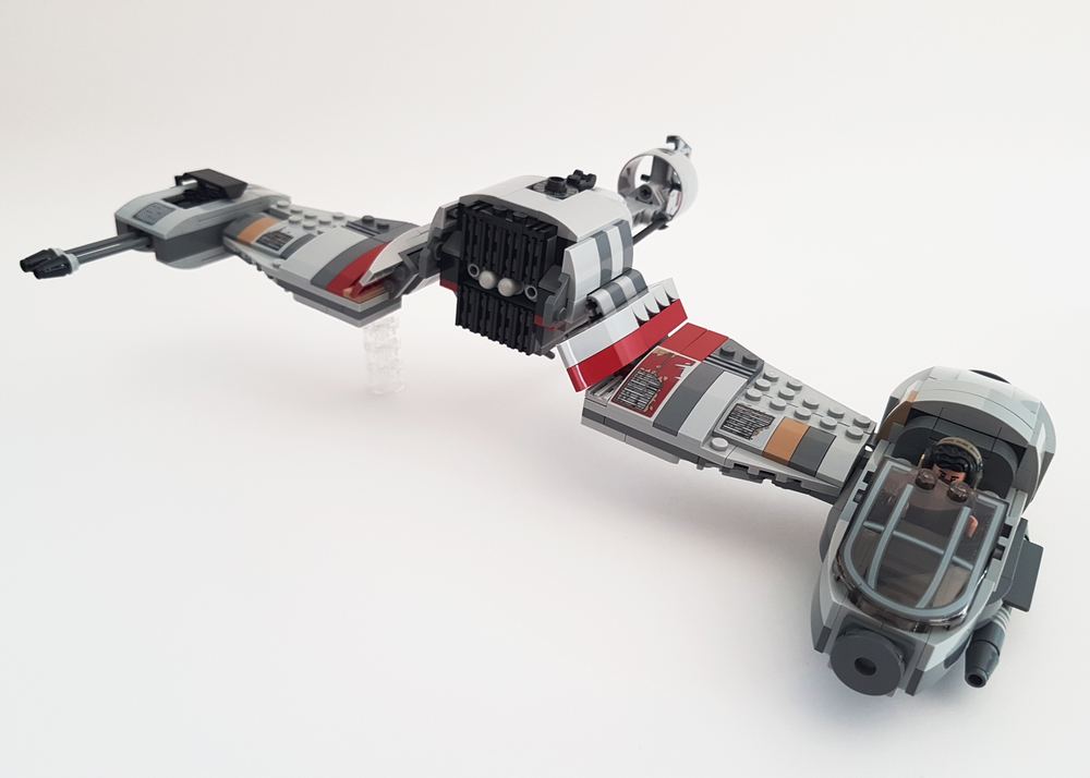 Lego MOD of V-4X-D Ski Speeder from set 75202