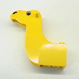 Animal Body Part, Camel Head 3 x 7 x 5 1/3 with Eyes and Nose Print / Yellow