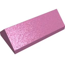 Brick Sloped 45° 2 x 4 Double / Dark Pink