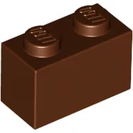 Brick 1 x 2 / Reddish Brown