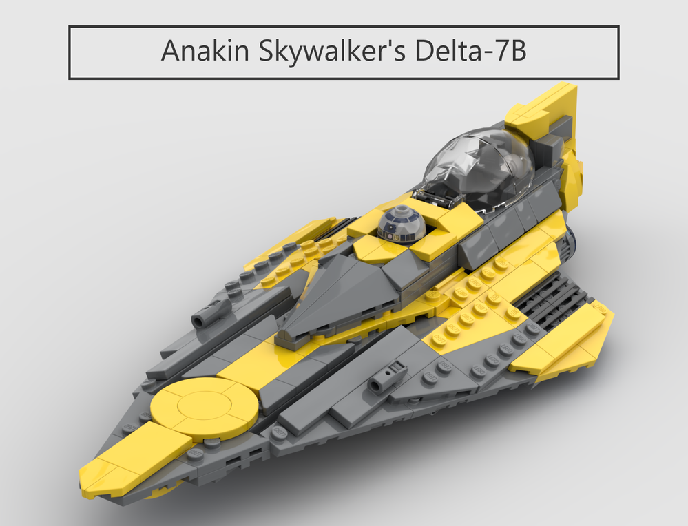 Lego Anakin Skywalker's Delta-7B (75333 Style)