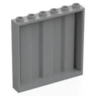 Panel 1 x 6 x 5 [Vertical Corrugated] / Light Bluish Gray
