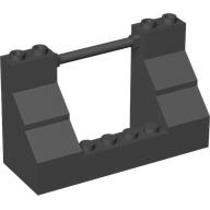 Lego Boat Deck Brick 8 x 3 x 4 Railing / Black