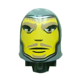 Large Figure Head, Round Top Danju, Sir Print - Series 2 (8791) / Dark Bluish Gray