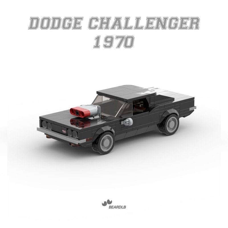 Lego 1970-Dodge-Challenger dark speed champions