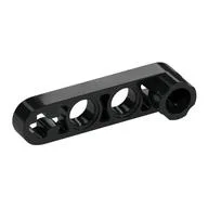Technic Beam 1 x 4 Thin with Stud Connector / Black