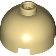 Lego Brick Round 2 x 2 Dome Top, Vented Stud / Tan
