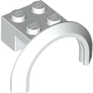 Wheel Arch, Mudguard 4 x 2 1/2 x 2 with 2 x 2 Plate / White