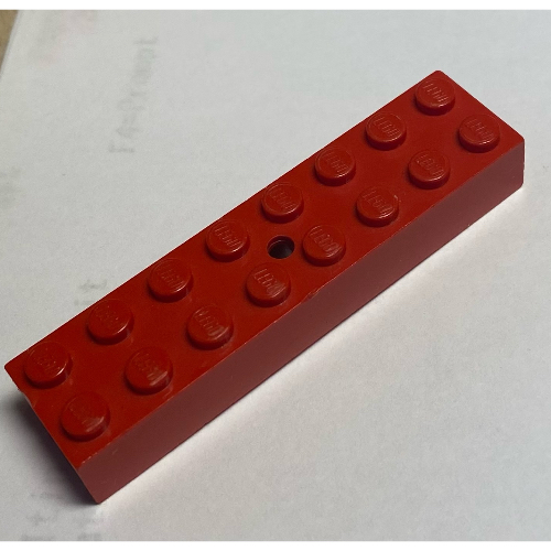 Lego Brick 2 x 8 with Top Center Hole