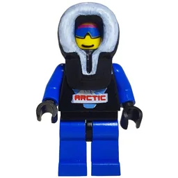 Black Torso, Blue Legs, Black Hood