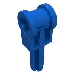 Technic Axle 1.5 with Perpendicular Axle Connector (Technic Pole Reverser Handle) / Blue