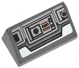 Slope 30 1 x 2 x 2/3 with SW Snowspeeder Controls Pattern (Sticker) - Set 75049