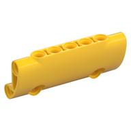 Lego Technic Panel Curved 7 x 3 with 2 Pin Holes through Panel Surface / Yellow