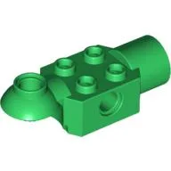 Technic Brick Special 2 x 2 with Pin Hole, Rotation Joint Ball Half [Horizontal Top], Rotation Joint Socket / Green