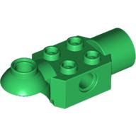Lego Technic Brick Special 2 x 2 with Pin Hole, Rotation Joint Ball Half [Horizontal Top], Rotation Joint Socket / Green