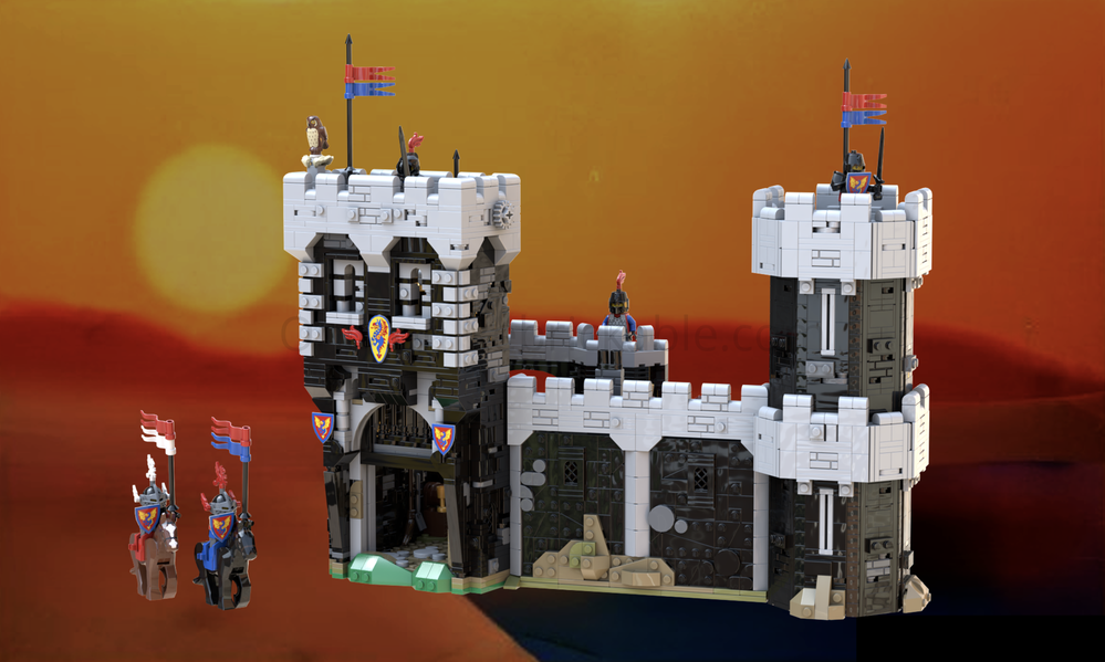 Lego The Black Knight's Castle : Main entrance and defensive walls