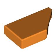 Lego Tile 1 x 2 with Stud Notch Right / Orange