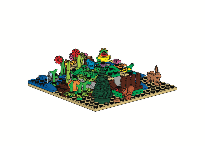 Lego Botanical Minifigure Stand
