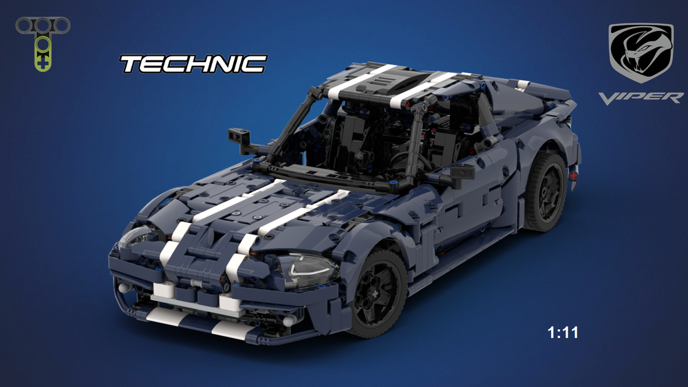 Lego 42154 Dodge Viper GTS Coupé - Ford alternate build
