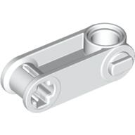 Lego Technic Axle and Pin Connector Perpendicular 3L with Pin Hole / White