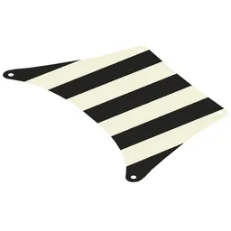 Sail, Top, 27 x 17 with Blue Thick Stripes Print / White