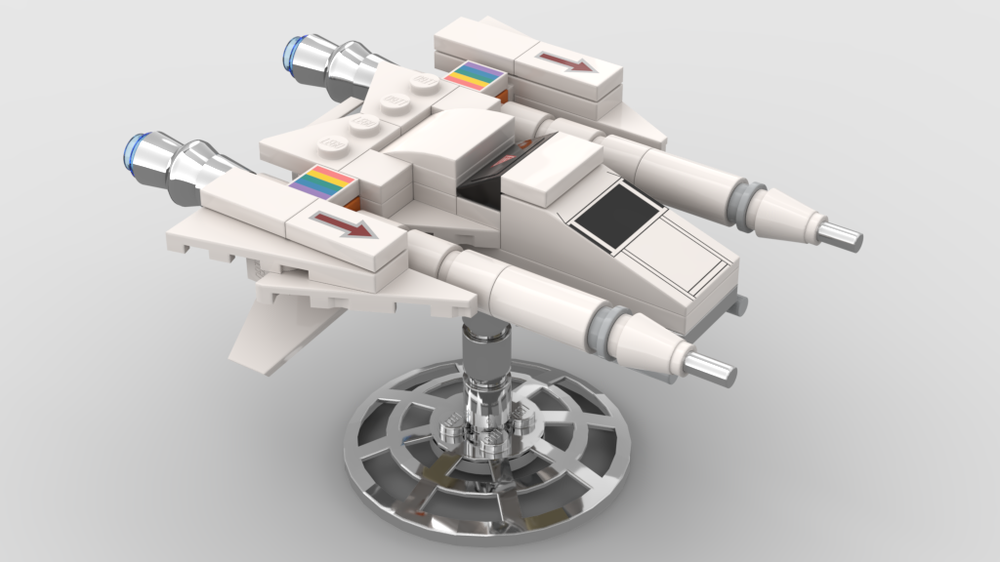Lego Space Mini-Scale Buck Rogers Starfighter Customized
