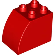 Duplo Brick 2 x 3 x 2 with Curved Top
