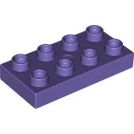 Duplo Plate 2 x 4 / Medium Violet