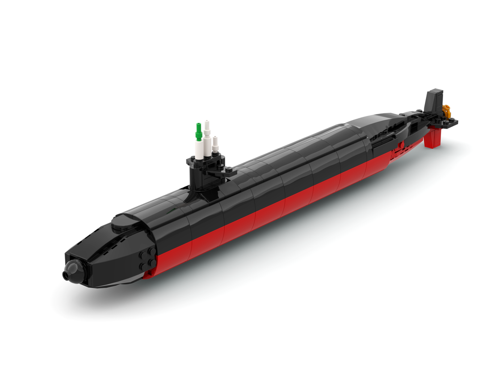 Lego USS Los Angeles Submarine (SSN-688) (1:260 Scale)