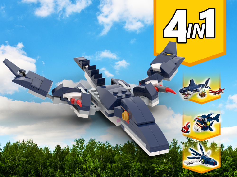 Lego 31088 Pterodactyl Dinosaur Alternative Build