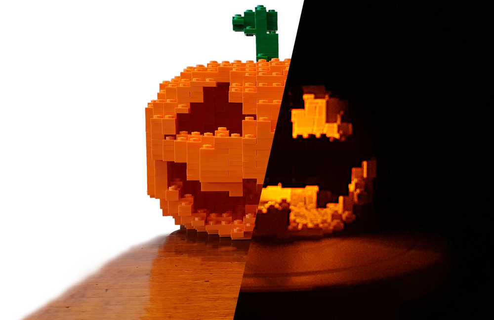 Lego Jack O Lantern Jr Halloween Sculpture Pumpkin