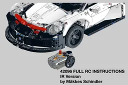Custom 42096 Full RC with LED lights - IR Version