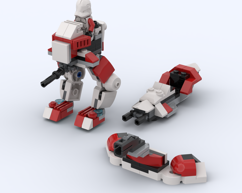 Lego Shock Trooper AT-RT, Speeder + Turret 75448 Alternate Build