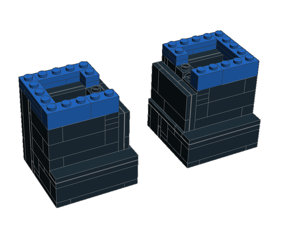 Lego alternative legs for upscaled Minifigs