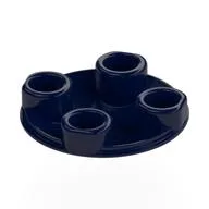 Plate Round 2 x 2 with Rounded Bottom [Boat Stud] / Dark Blue