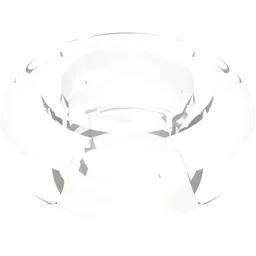 Clikits Bead, Ring, Thick Small with Hole / Trans-Clear