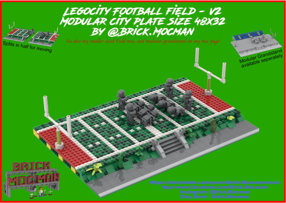 Lego City Football Field 48x32