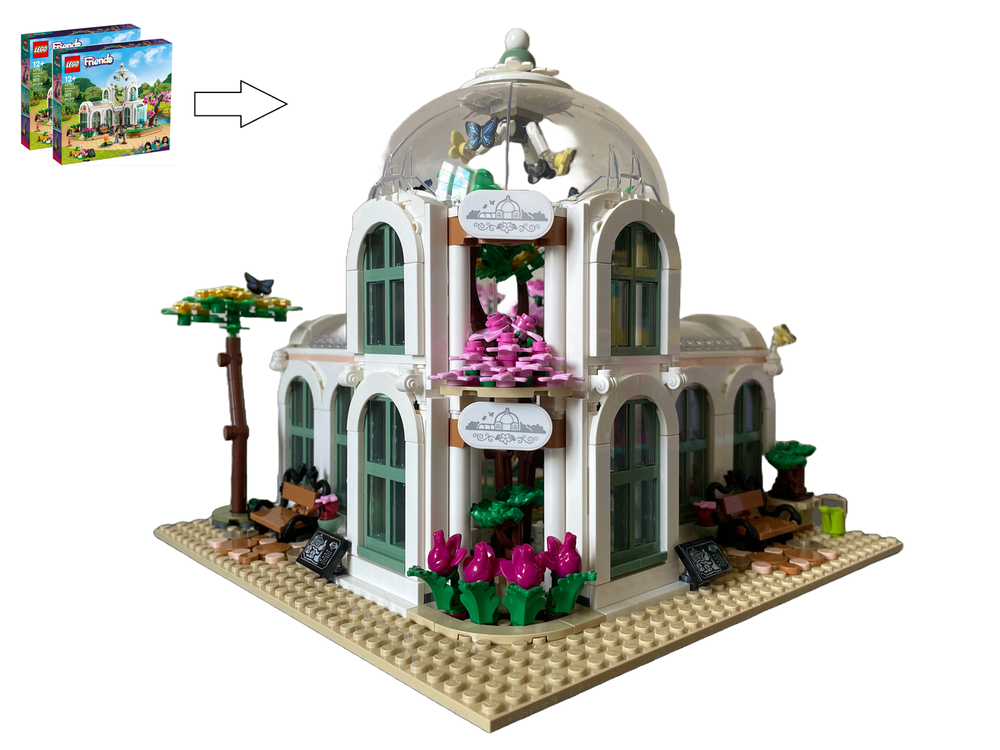 Lego Botanical Gardens Corner Alternate build of 2x 41757