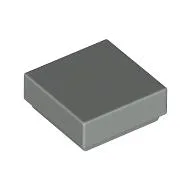 Tile 1 x 1 with Groove / Light Gray