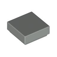 Lego Tile 1 x 1 with Groove / Light Gray