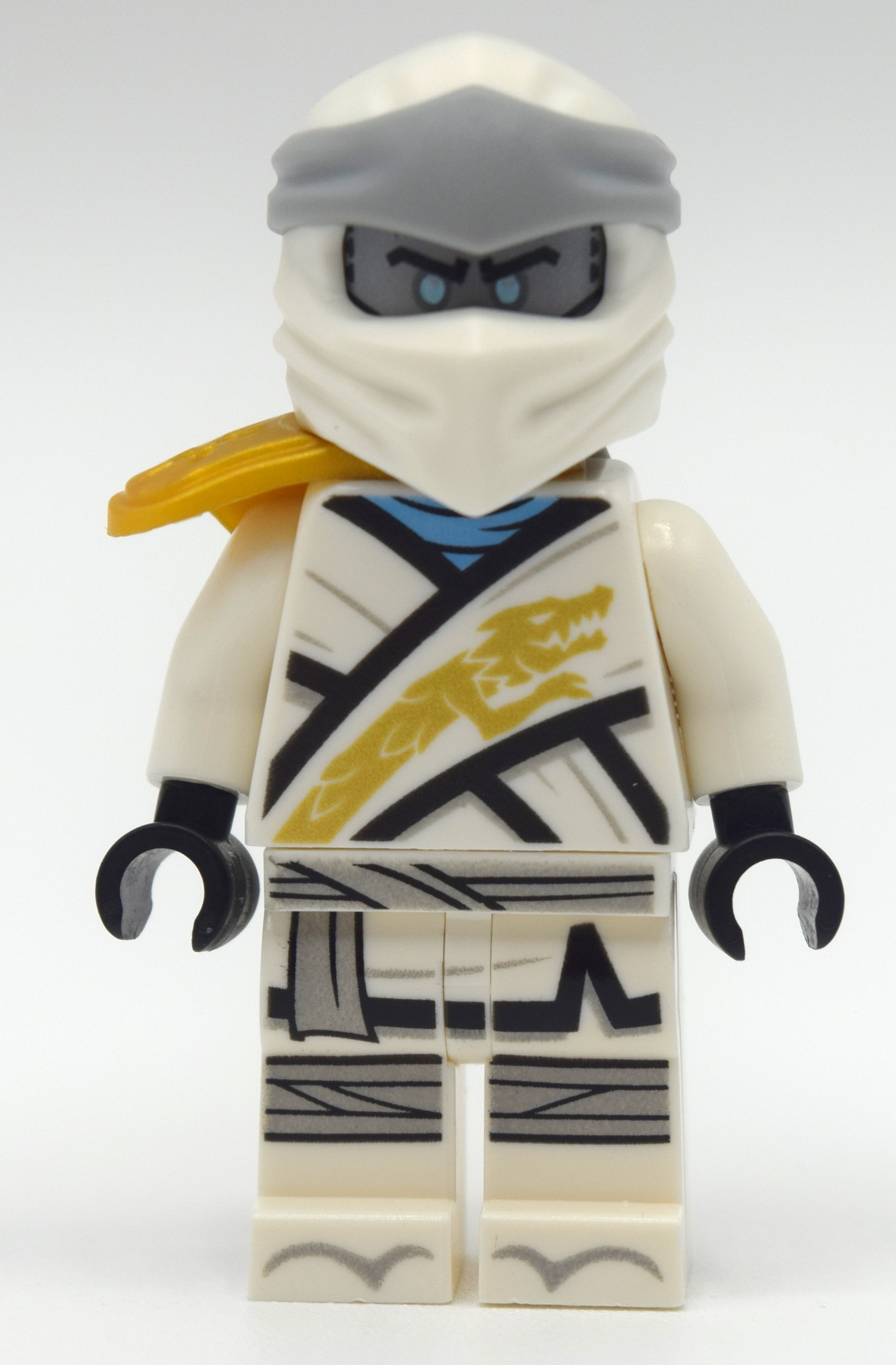 Lego Zane with Shoulder Cover and Silver Head (Legacy)