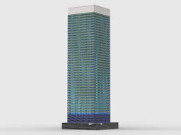 8 Canada Square at 1/650th Scale