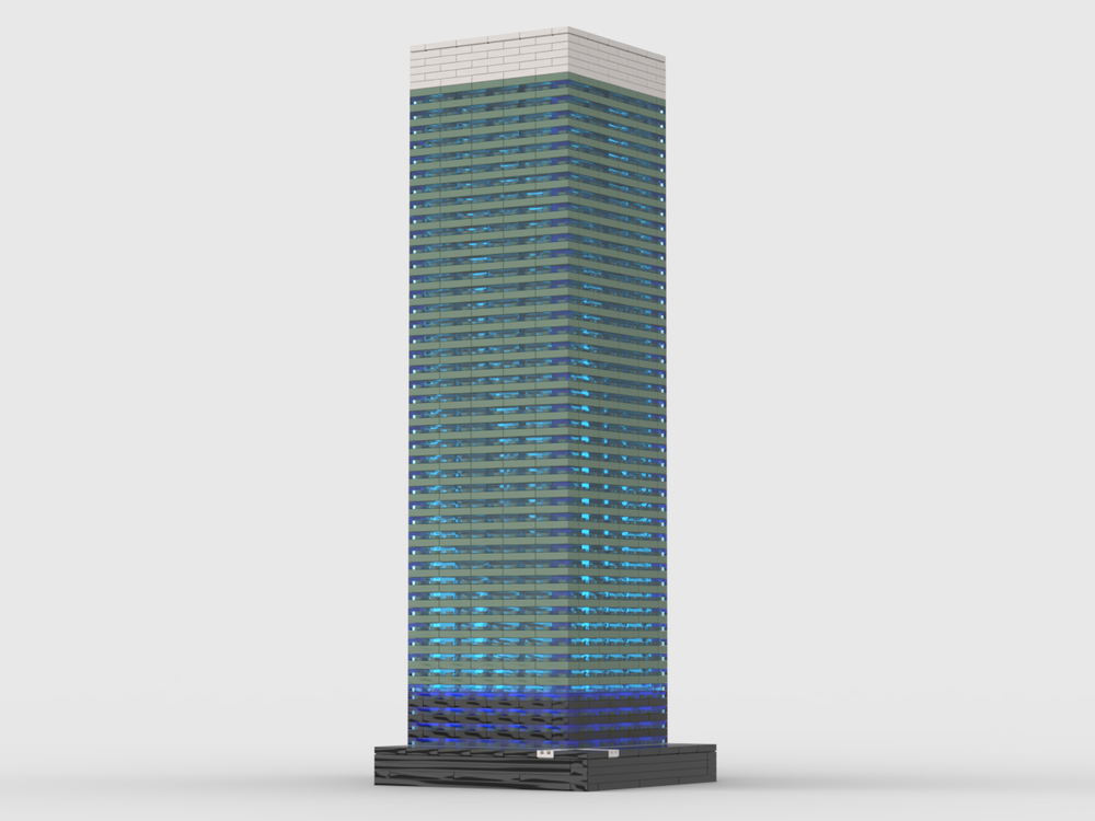 Lego 8 Canada Square at 1/650th Scale