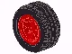 Wheel 30.4 x 14 VR with Black Tire 30.4 x 14 VR (2994 / 6578) / Red
