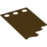 Lego Curtain, Stepped with Three Hole / Dark Brown