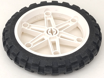 Lego Wheel 61.6mm D. x 13.6mm Motorcycle, with Black Tire 81.6 x 15 Motorcycle (2903 / 2902)