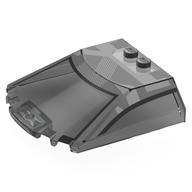 Lego Windscreen 6 x 6 x 1 1/3 with Dark Bluish Grey Cockpit, White Squares print