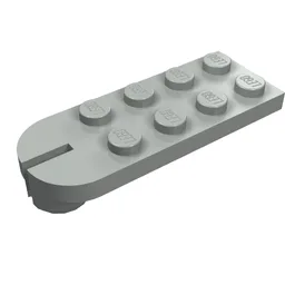 Plate Special 2 x 5 with Towball Socket / Light Gray