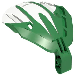 Windscreen Bohrok 4 x 5 x 7 Marbled Trans-Clear Pattern / Green